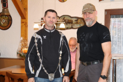 Schützenkönig Markus Meißel und Sportleiter Patrick Stein